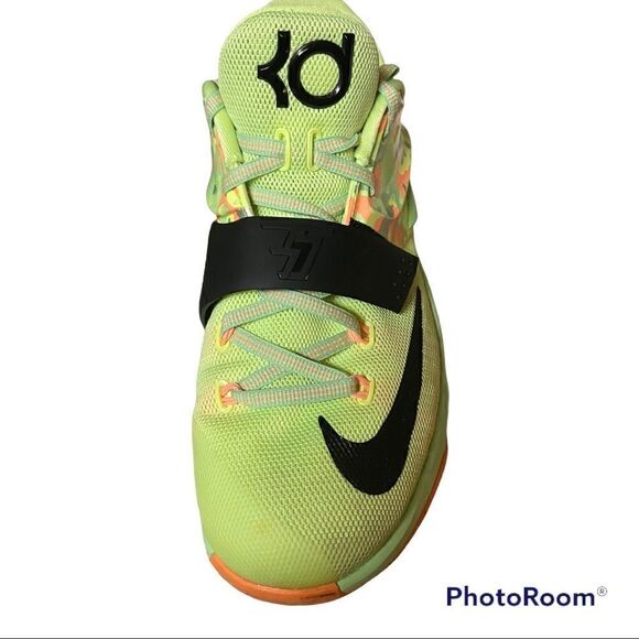 Nike KD VII 7 Easter Liquid Lime Viper Green Black Glow Shoes Sz 7Y - Picture 11 of 11
